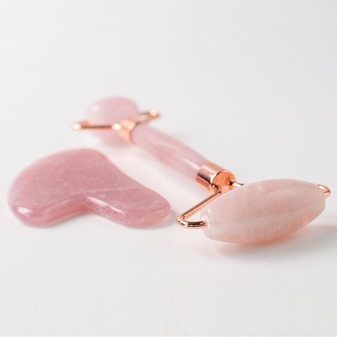 ROSE QUARTZ FACE ROLLER & GUA SHA BEAUTY KIT