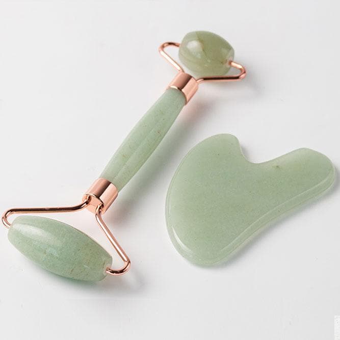 JADE FACE ROLLER & GUA SHA BEAUTY KIT