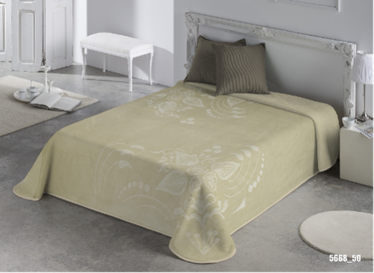 ACRYLIC EMBOSSED BLANKETS KING 1PC 220X240CM REF. 5668