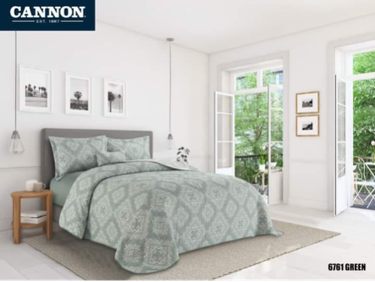 PRINTED BEDSPREAD KING 4PC JACQUARD