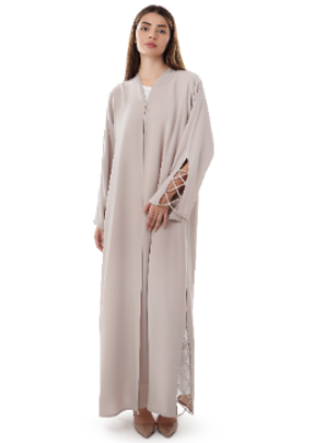 Contemporary Abaya With Sleeves Design