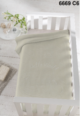 ACRYLIC EMBOSSED BLANKETS SINGLE 1PC 110X140CM BABY