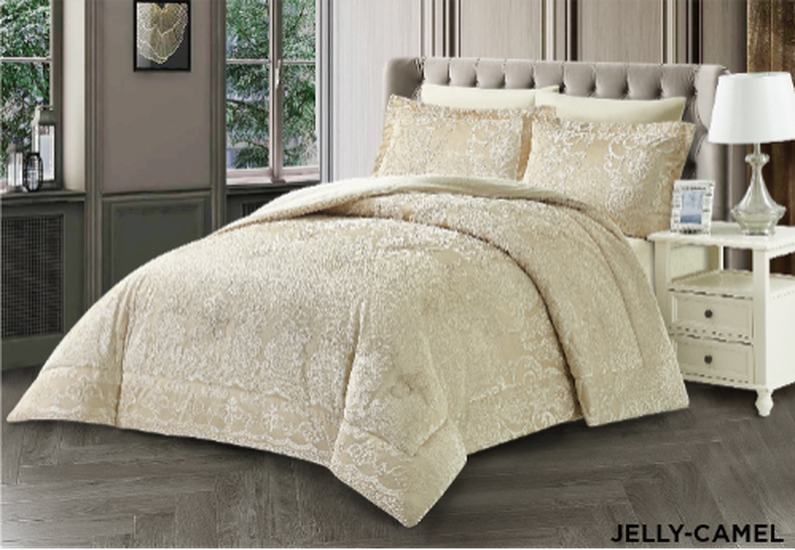 CHENILLE COMFORTER KING 6PC JELLY 