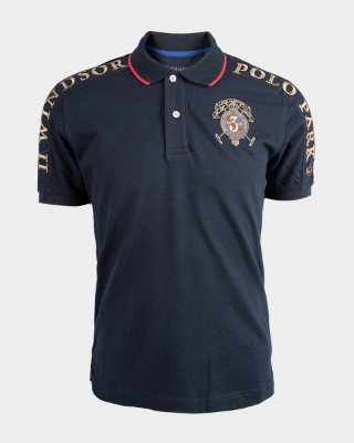 Men"s short-sleeved polo shirt in regular fit stretch cotton - Vinicio