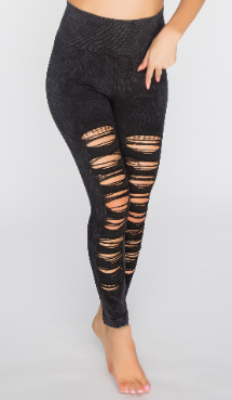 Women"s Shredded Knee Legging D.Jeans