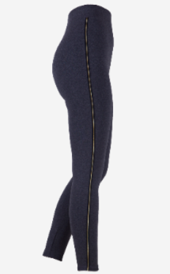 Women Legging With specular Srtip Line L.Gray