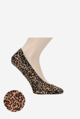 Women"s Patterned Liner Sock Brown Free Size