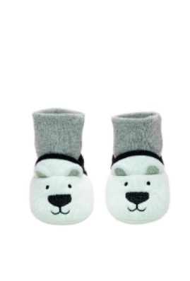 Baby"s Bear Winter Slipper Black-Gray S - 0/6