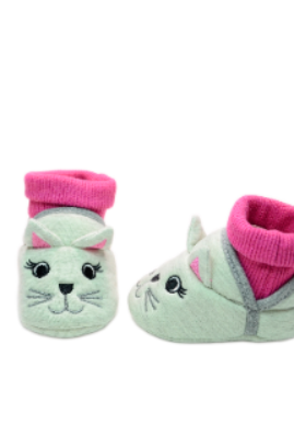 Baby"s Cat Winter Slipper Silver-Fuchsia S - 0/6