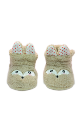 Baby"s Fox eyes Winter Slipper BeigeS-9/18