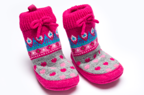 BABY HOME SOCKS BBPOT344 C:FUSHIA S:6-12M