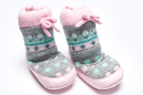 BABY HOME SOCKS BBPOT345 C:PINK S:6-12M