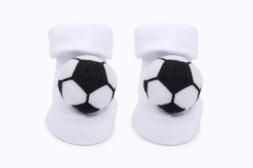 Baby"s Funky Socks White S- 0/12M