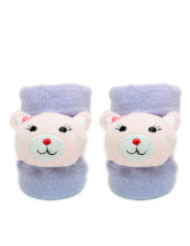 Baby"s Teddy Bear Socks Purple S-0/12 M
