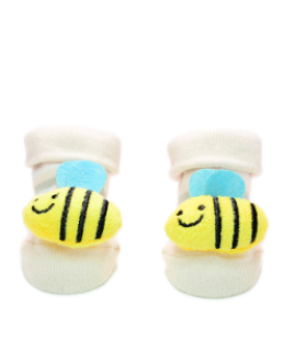 Baby"s Bee Socks l.Pink S- 0/12 M