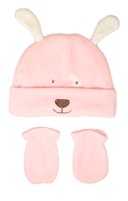 Baby Puppy Cap & Home Slipper Pink S- 9/18 M