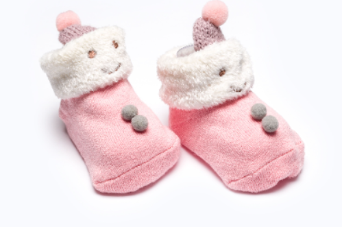 BABY SOCKS BB336 C:PINK S:6-12M