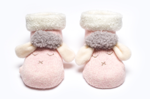 BABY SOCKS BB337 C:PINK S:6-12M