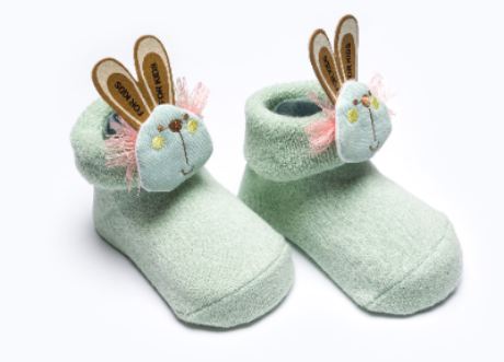 BABY SOCKS BB338 C:GREEN S:6-12M