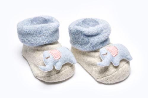 BABY SOCKS BB339 C:D.BLUE/GREY S:12-18M