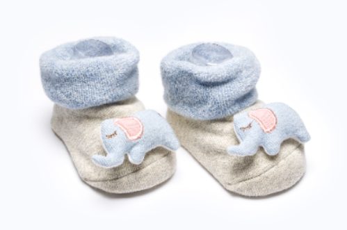 BABY SOCKS BB339 C:D.BLUE/GREY S:6-12M