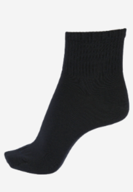 Men"s Plain Midume Long Sock Navy FREE SIZE