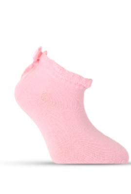 Girl"s Ruffle Sock Pink 7/8 Y
