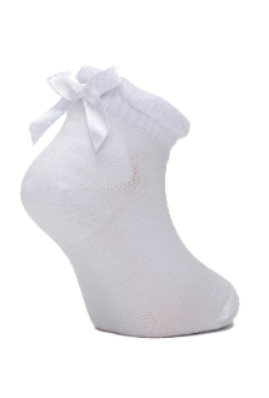 Girl"s Ruffle Socks White 7/8 y WHITE