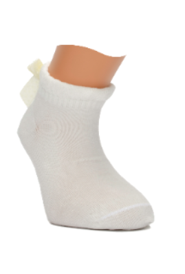Girl"s Ruffle Socks Cream 2/3 Y Cream