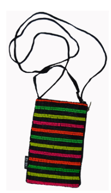 Mini Stripe Beaded Purse