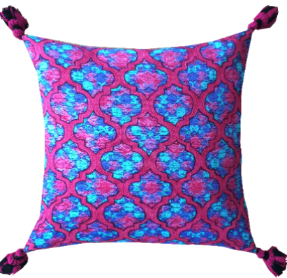 Lattice Pink Cushion Cover