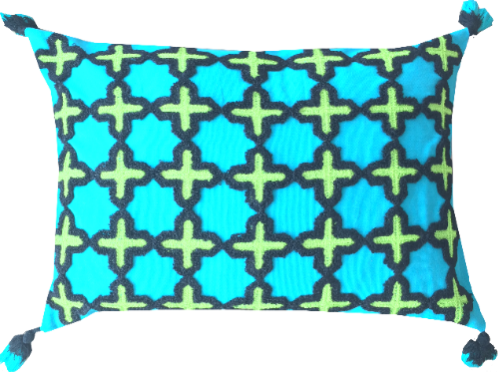 Marrakesh Turquoise Rectangular Cushion Cover