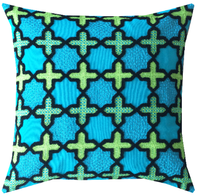 Marrakesh Turquoise Square Cushion Cover