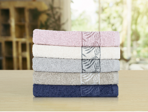 FOREST BATH SHEET 81X163 NAVY