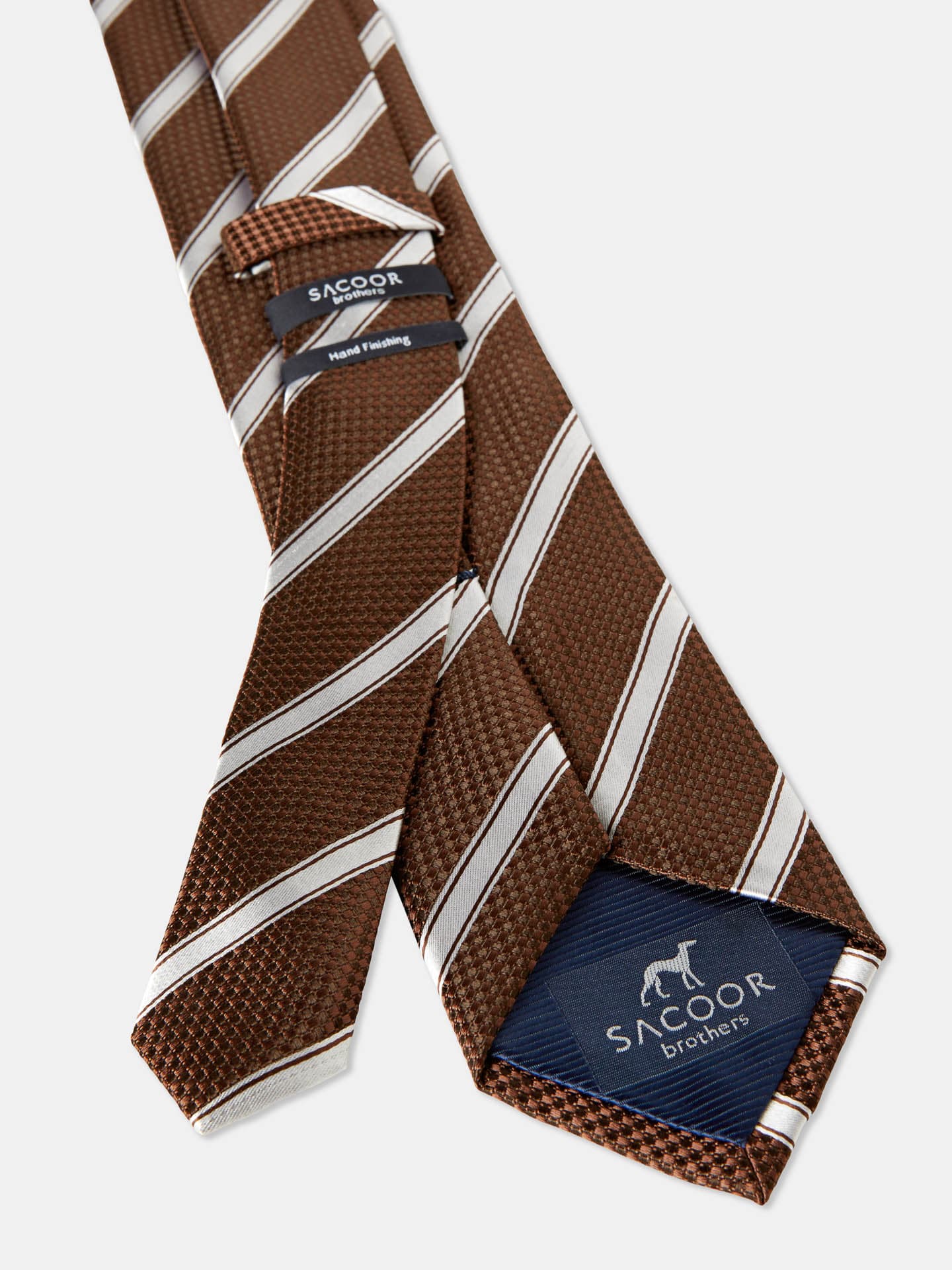 Striped  Pattern 100% Silk Tie 7,5cm