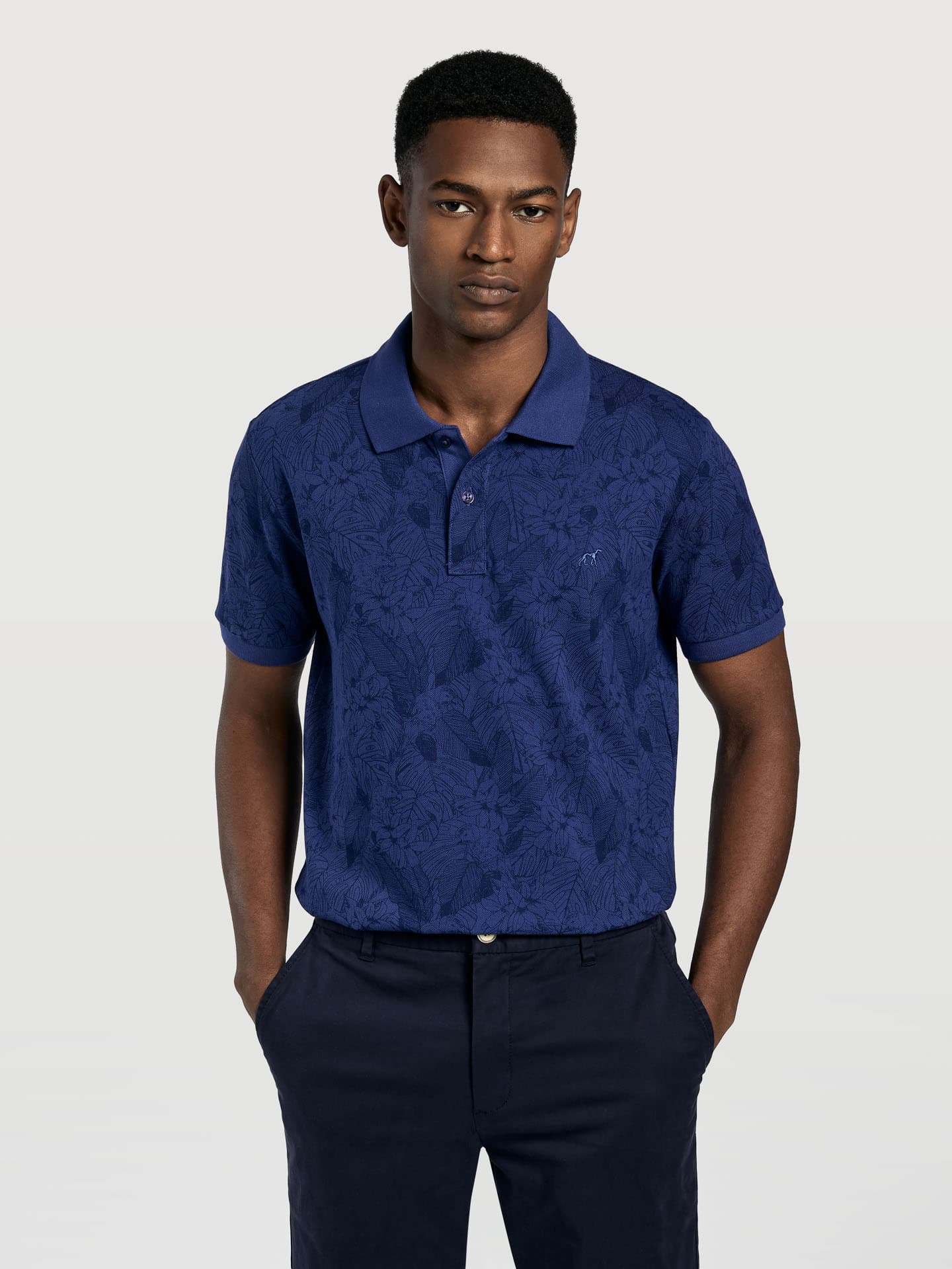 Slim fit  piquÃ© polo shirt with print