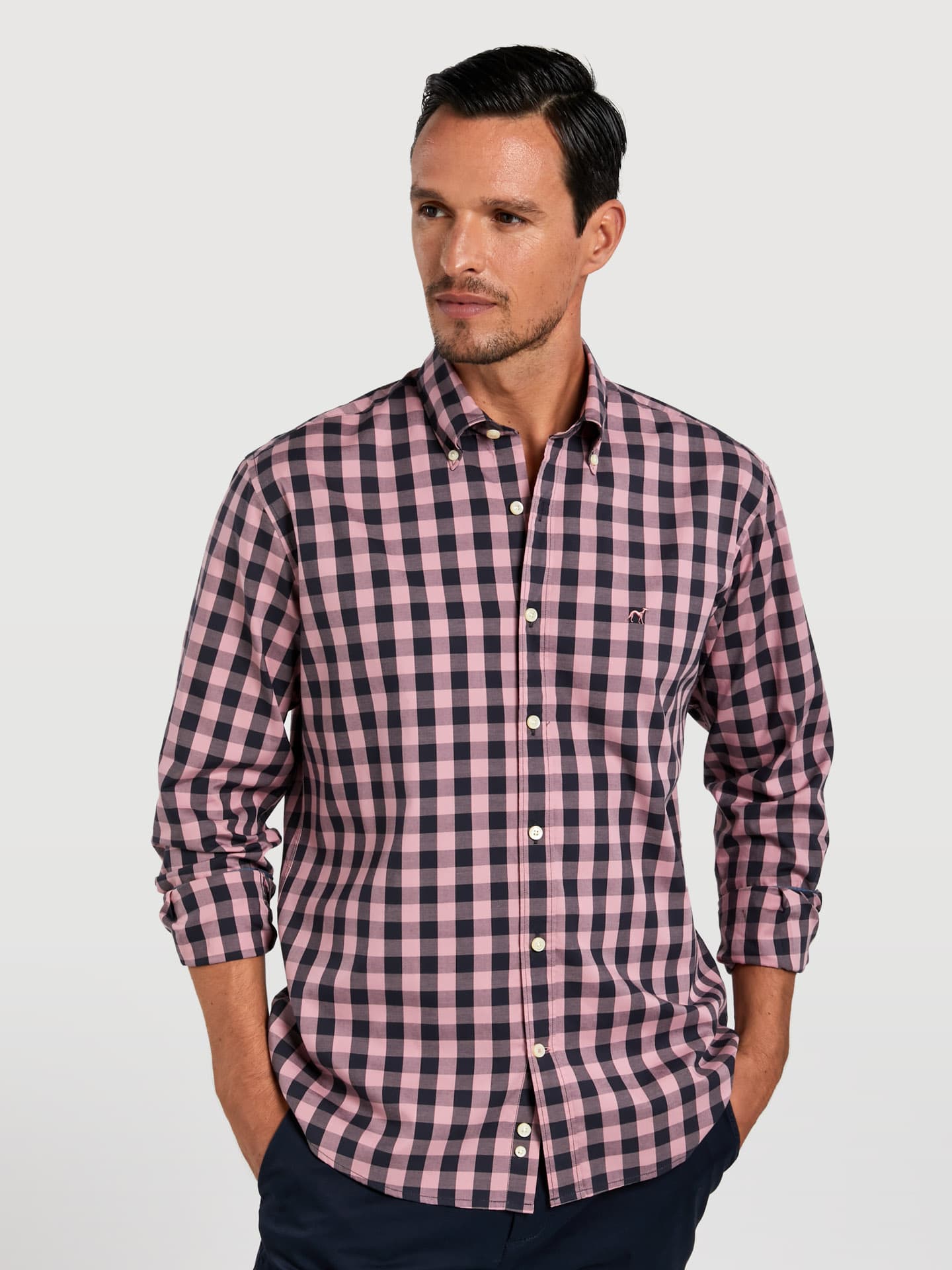 Regular fit 100% bci cotton checks oxford shirt