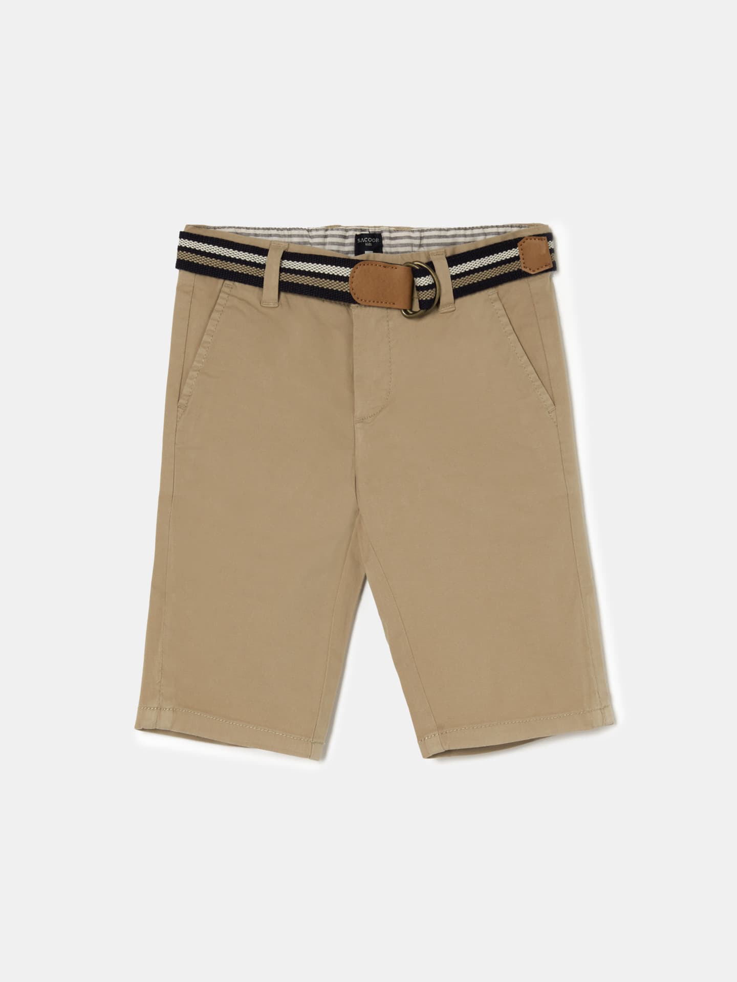 Basic Bermuda Shorts with Belt