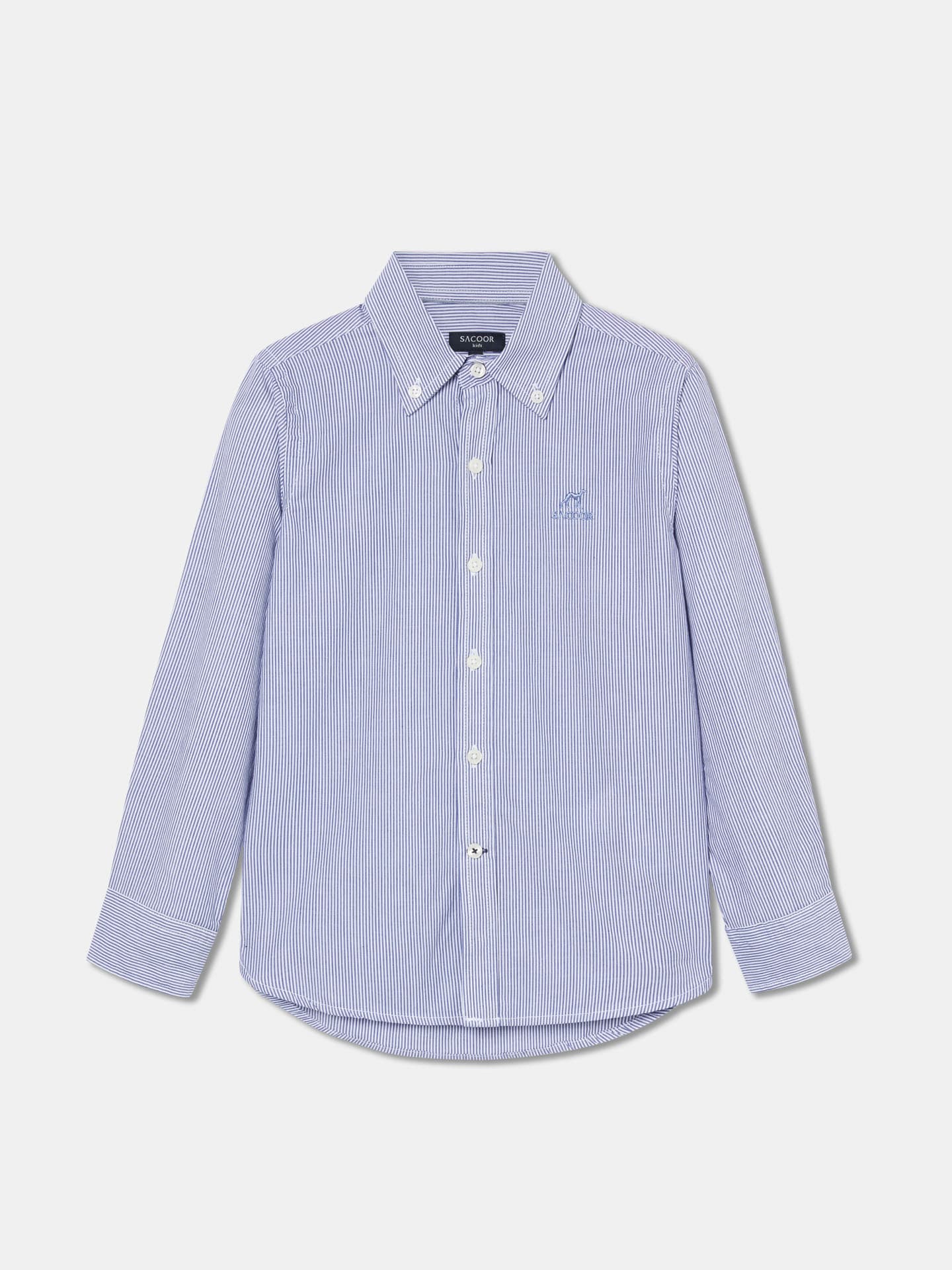 Casual Striped Poplin Shirt