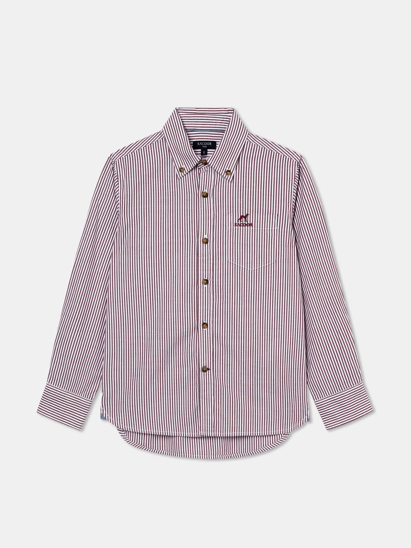 Casual Striped Oxford Shirt