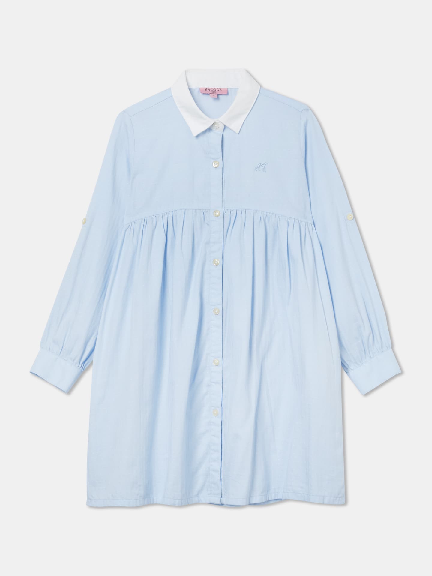 Casual Plain Colour Structured Shirt Dress