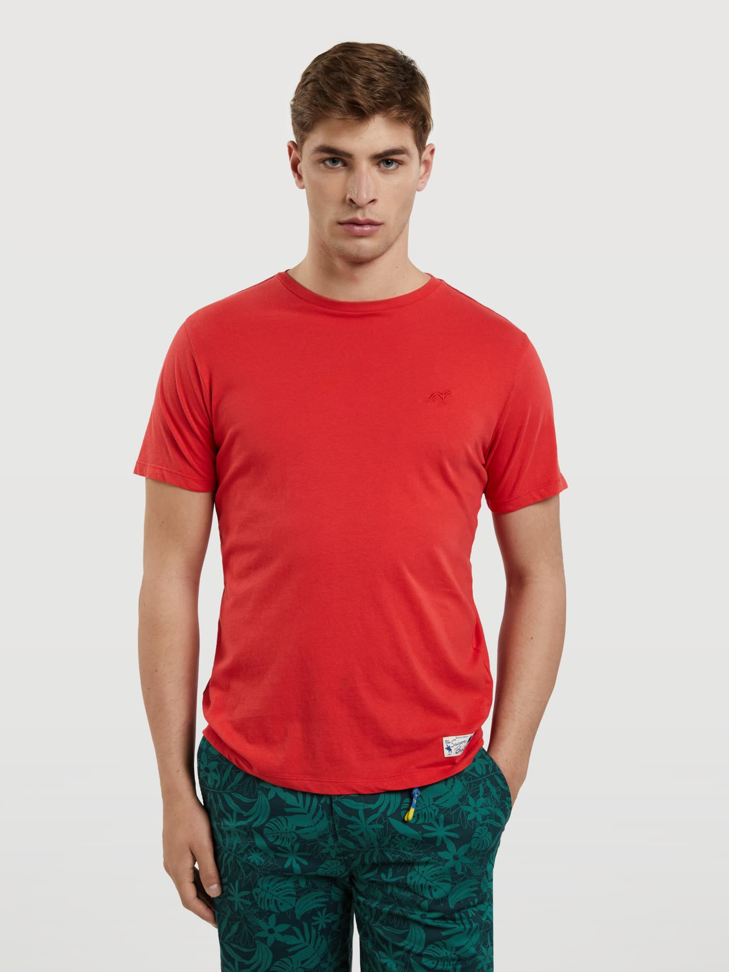 Respekt T-shirt With Chest Logo Embroidery