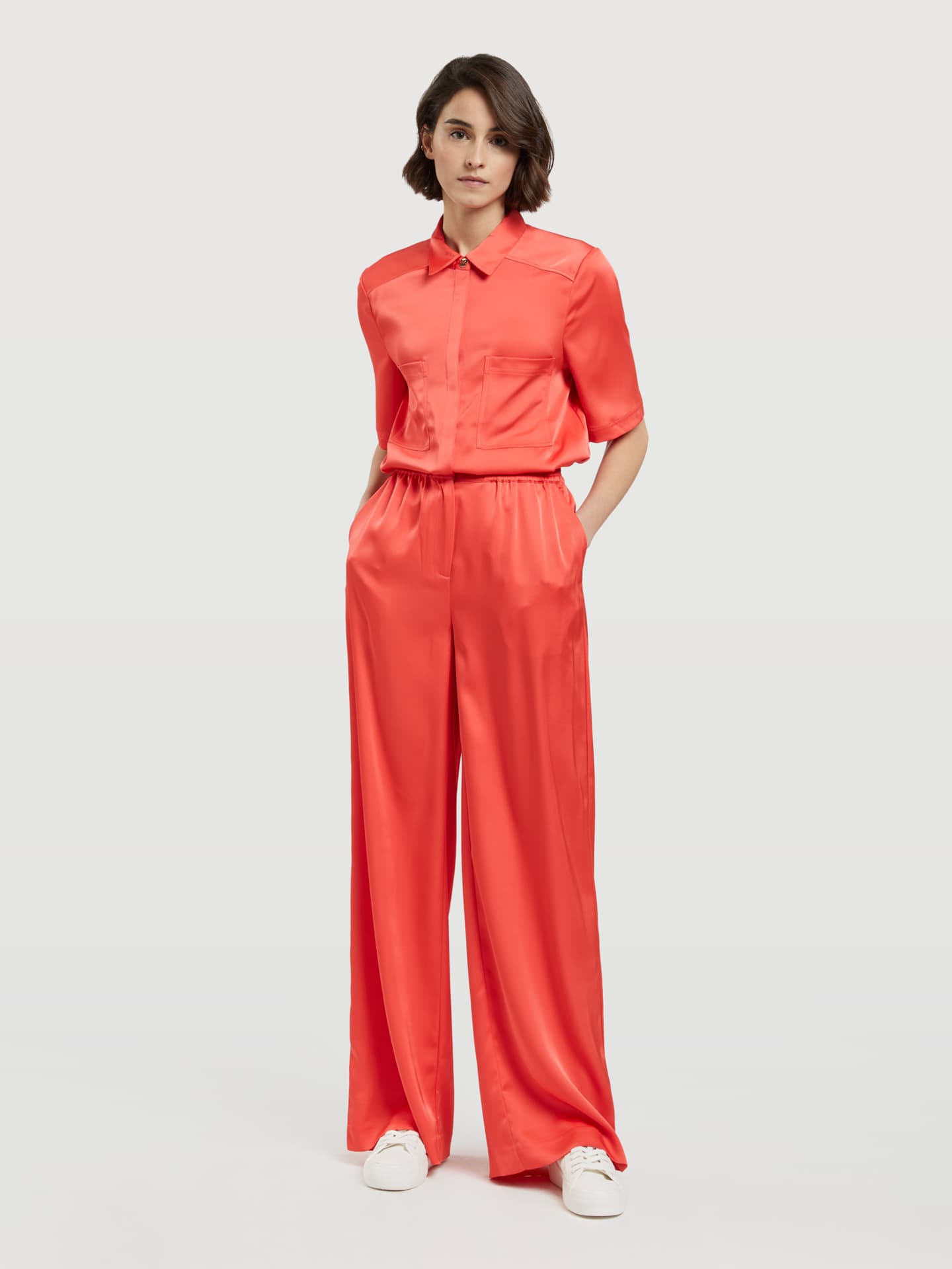 Trousers With Elasticated Waistband