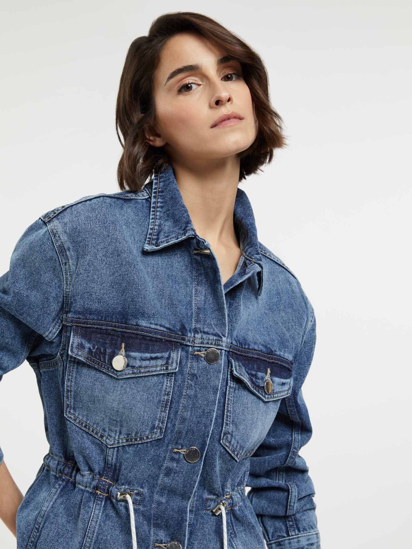 Denim Jacket With Adjustable Waist