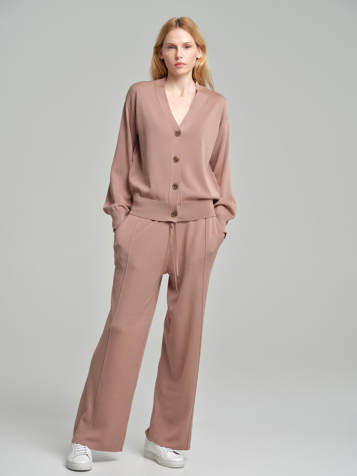 Cardigan with fancy yarn