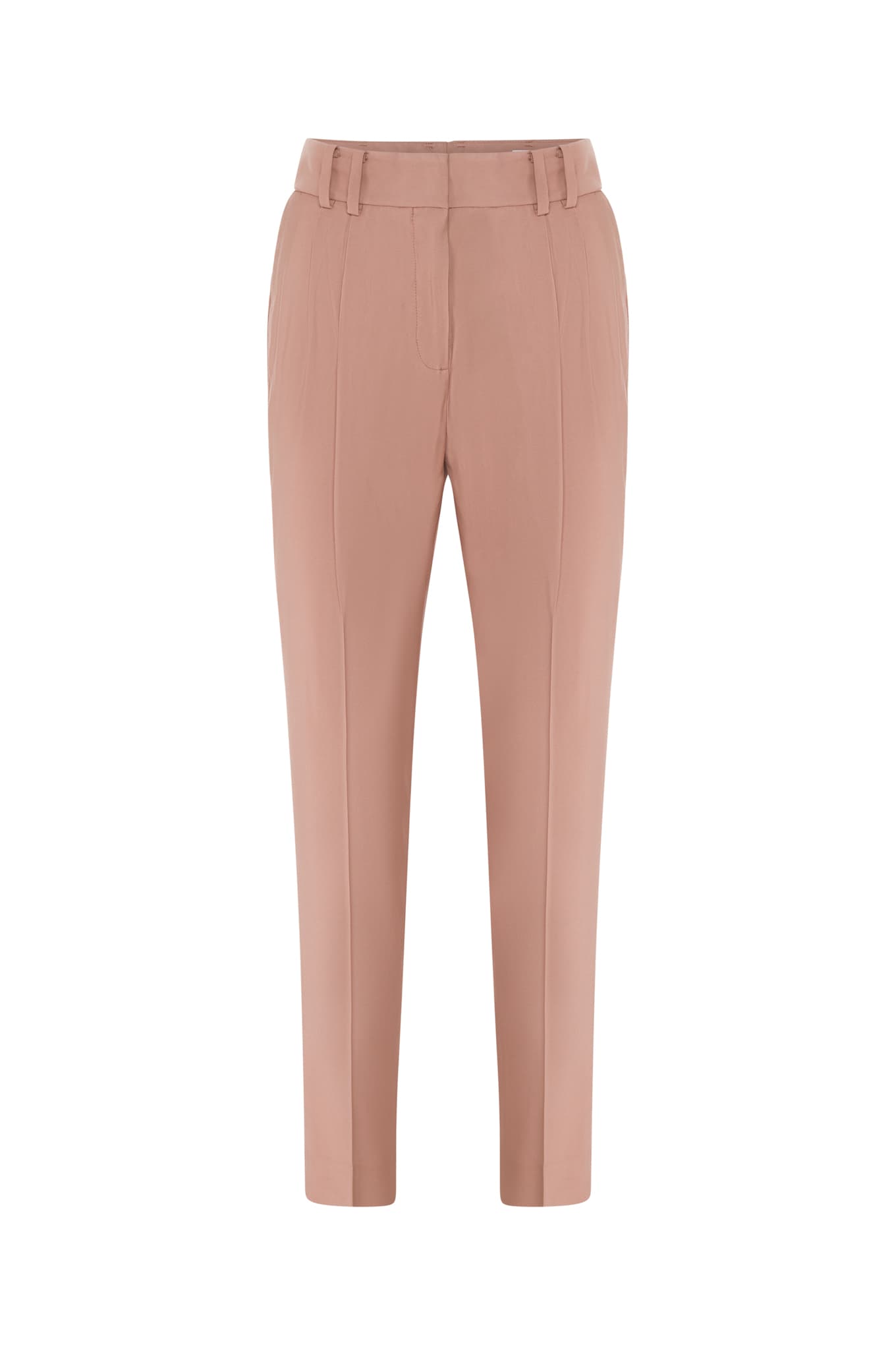 High waist pleated trousers