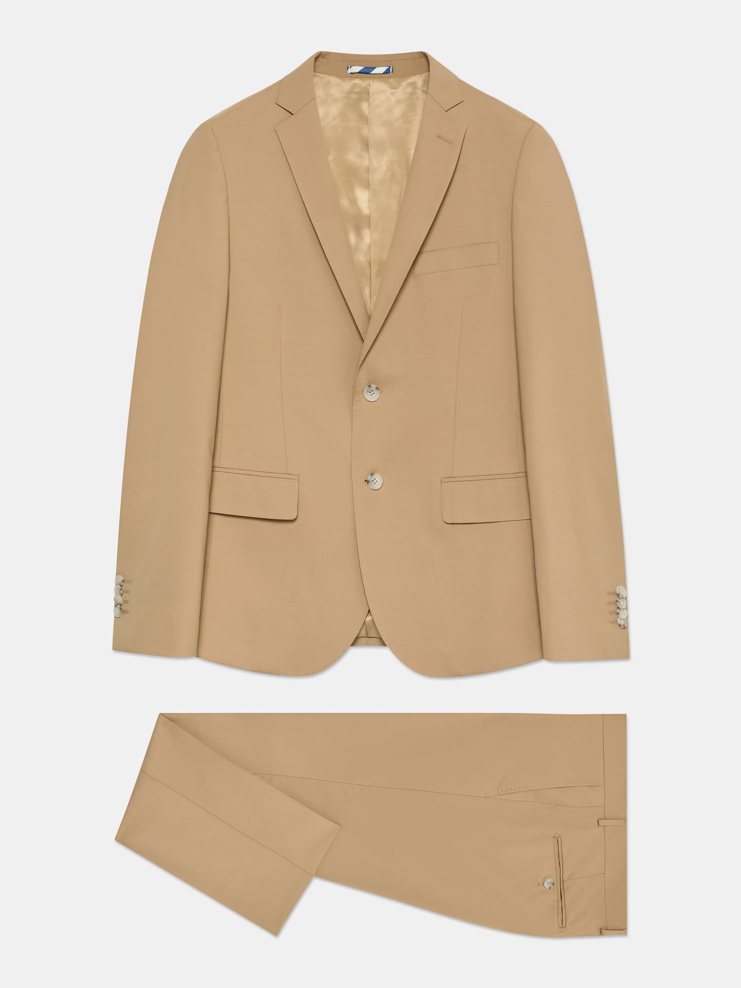 Super Slim Twill Suit In Cotton-Elastane Blend