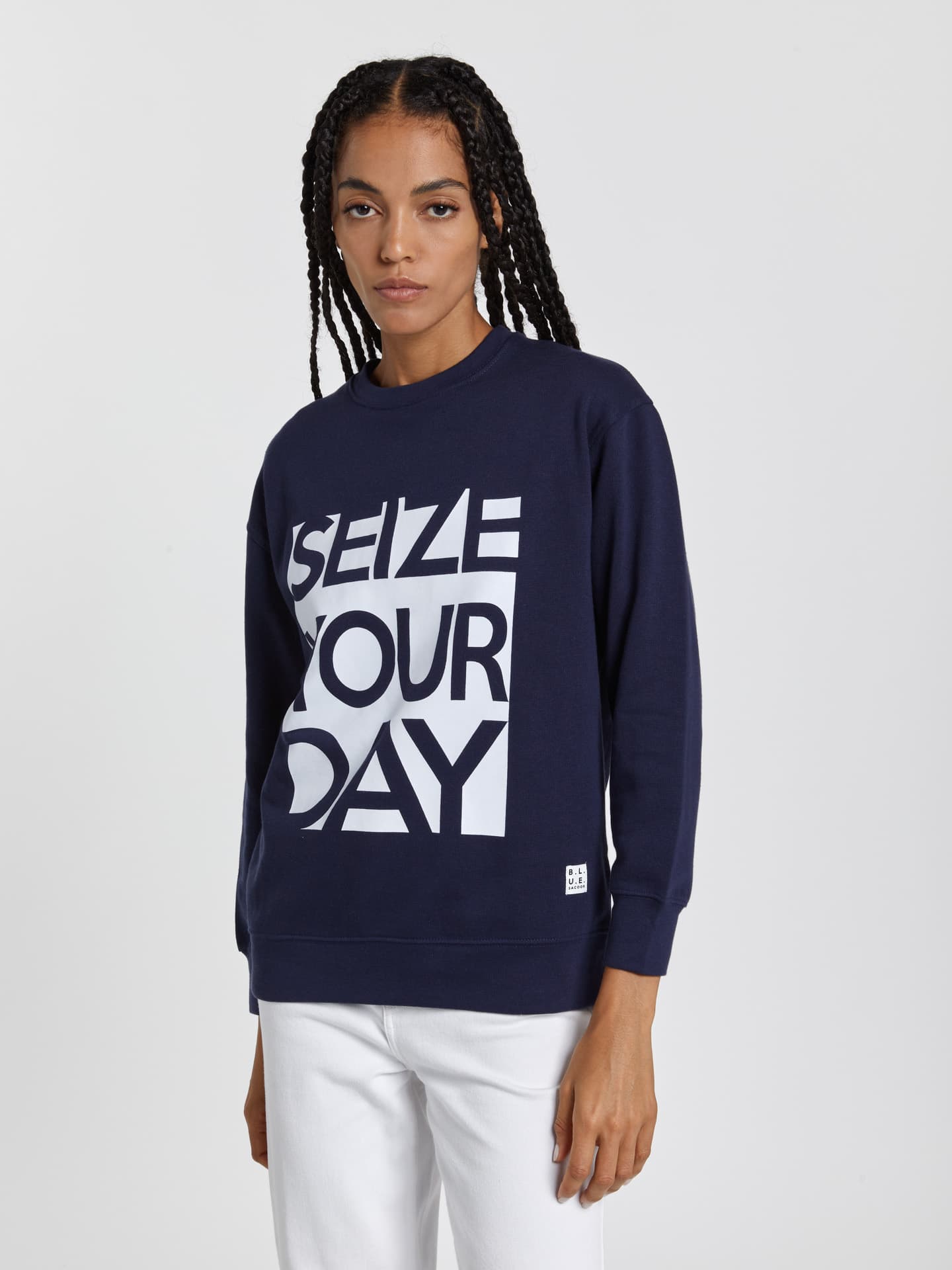 Women's oversized sweatshirt with graphic print