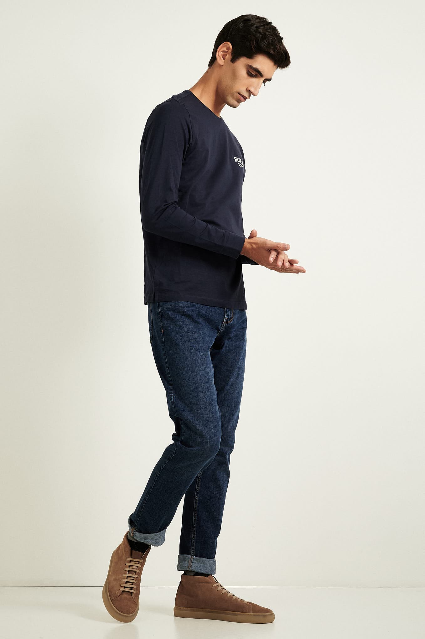 Men's Brand Long Sleeve T-shirt