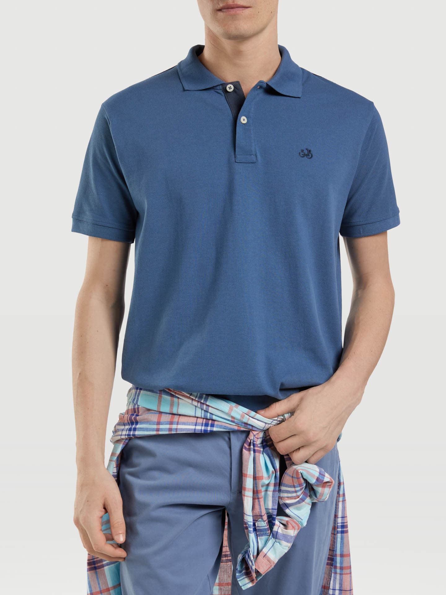 Menâ€™s polo shirt with sport print